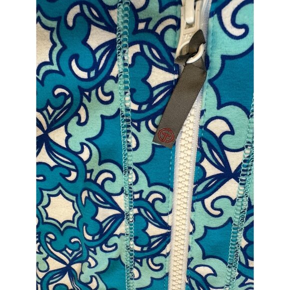 Talbots New Womens Size 1X Blue & White Full-Zip Jacket With Pockets - Picture 7 of 16